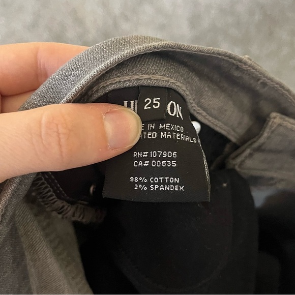 Hudson Krista Super Skinny Jeans in Gain Grey Women’s Size 25 - Picture 10 of 16